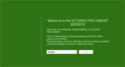 Desktop Screenshot of parl.ecowas.int