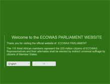 Tablet Screenshot of parl.ecowas.int