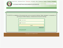 Tablet Screenshot of ecodocs.ecowas.int