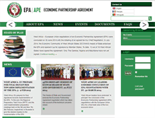 Tablet Screenshot of epa.ecowas.int